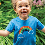 Frugi Avery - Haut arc-en-ciel appliqué