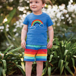 Frugi Avery - Haut arc-en-ciel appliqué