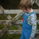 Frugi Babipur Kids Blue Cord Dungarees