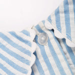 Robe à col Frugi Cassie - Beach Hut Blue Stripe