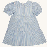 Frugi Cassie Collared Dress - Beach Hut Blue Stripe