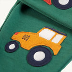 Frugi Switch Character Crawlers - Holly Green / Tracteurs