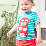 Frugi Switch Easy On Tee Breton Bus