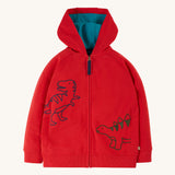 Frugi Switch Luka Zip Up Hoody - Dinos