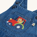 Frugi Organic Carnkie Chambray Dungarees - Tractor