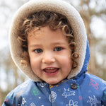 Frugi Little Penhale Parka - Dream Big/Navy