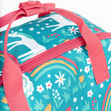  this Explorers Backpack from Frugi comes in a Wild Horses print which features white horses