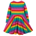 Frugi Foxglove Rainbow Sofia Skater Dress