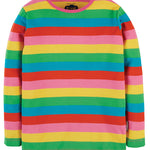 Frugi Favourite LS Tee - Foxglove Rainbow Stripe