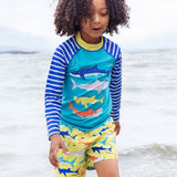 Frugi Boscastle Board Shorts - Banana Sharks