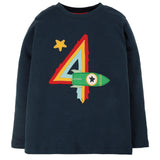 Frugi Indigo Rocket Numéro Magique Top 4-5 Ans