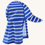 Frugi Little Swim Legionnaires Hat - Blue Tang Stripe