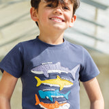 Frugi Avery T-Shirt Applique - Requins