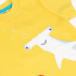 Frugi Jaime Applique T-Shirt - Shark