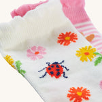 Frugi Frilled Socks 2 Pack - Rabbit