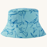 Frugi Rocky Reversible Hat - Stingray / Jawsome