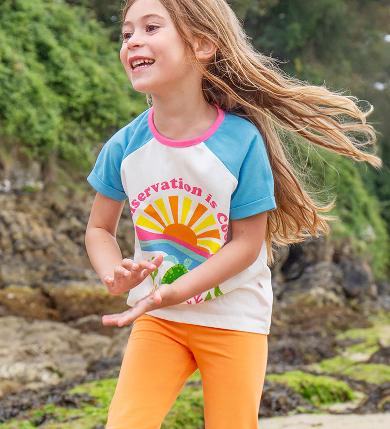  colourful shorts. The one in the back is a bright orange colour