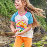 Frugi Organic Laurie Shorts Orange Blossom / Tangerine - 2 Pack