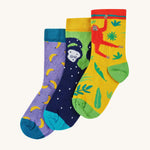 Frugi Rock My Chaussettes 3-Pack - Singe