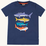 Frugi Avery T-Shirt Applique - Requins