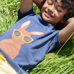 Frugi Carsen Applique T-Shirt - Hare