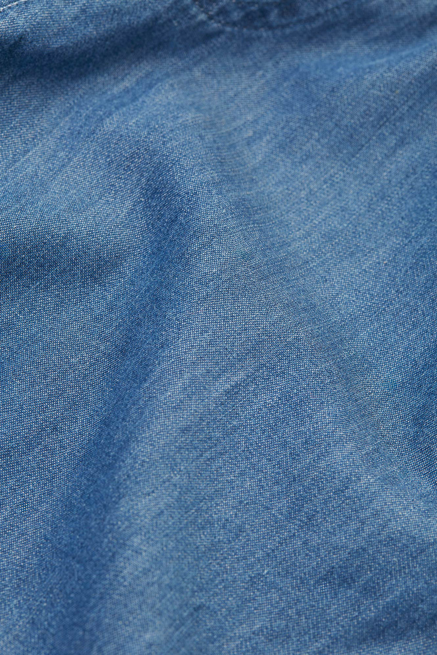 A closer look at the drawcord and elasticated waist on the Frugi Organic Cubert Chambray Denim Shorts