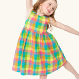 Frugi Organic Arya Summer Dress - Summertime Check