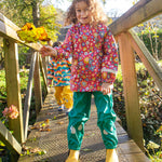 Frugi Puddle Buster Coat - Smell The Flowers