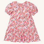 Frugi Matilda Collared Dress - Pink Floral Fun