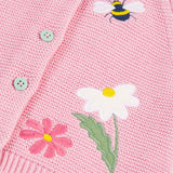 Frugi Colby Cardigan - Jellyfish / Rabbit