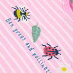 T-shirt appliqué Frugi Camille - Bee Great