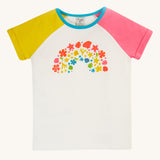 T-Shirt Raglan Frugi Nyomi - Arc-en-ciel