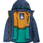 Frugi Rambler 3 in 1 Coat - Bonfire Stars/Navy Blue