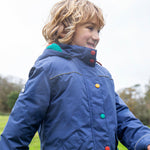 Frugi Rambler 3 in 1 Coat - Bonfire Stars/Navy Blue