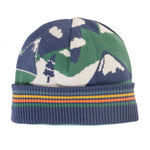 Frugi Voyager Reversible Hat - Navy Blue/Mountains