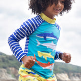 Frugi Sun Safe Rash Vest - Shark