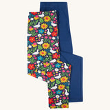 Frugi Libby Leggings 2-Pack - Springtime Ducks