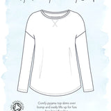 Frugi Meg long sleeve maternity and nursing pyjama top infograph