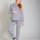 Frugi Haut de pyjama de maternité et d'allaitement Breton Meg pour adultes