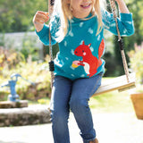 Jegging Julie en jean délavé moyen Frugi