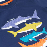 Frugi Avery T-Shirt Applique - Requins