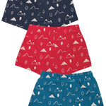 Lot de 3 boxers imprimés Frugi Mountain Multi Sean