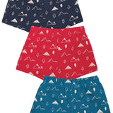 Lot de 3 boxers imprimés Frugi Mountain Multi Sean