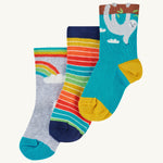 Lot de 3 petites chaussettes Frugi - Paresseux