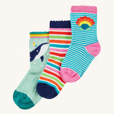 Lot de 3 petites chaussettes Frugi - Baleine