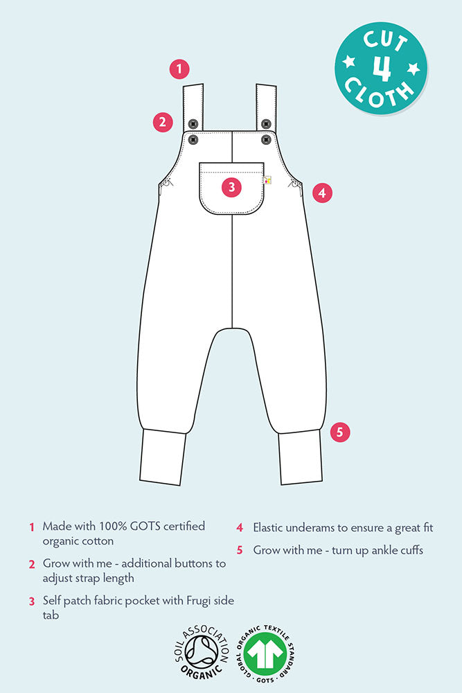 Frugi Parsnip Organic Cotton infograph and infortmation