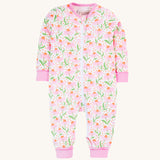 Frugi Zelah Zip Up All In One - White Echinacea