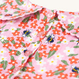 Frugi Matilda Collared Dress - Pink Floral Fun