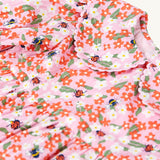 Frugi Matilda Collared Dress - Pink Floral Fun