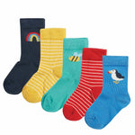 Lot de 5 chaussettes Frugi Rainbow Finlay